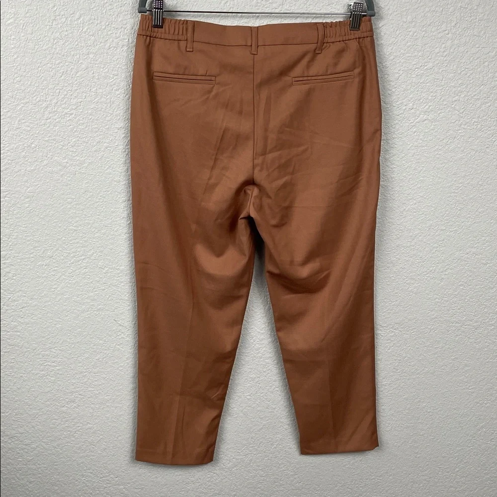 NWT Stilosophy Flannel Pleat Front Trouser Pants Cropped Short Sz IT 48